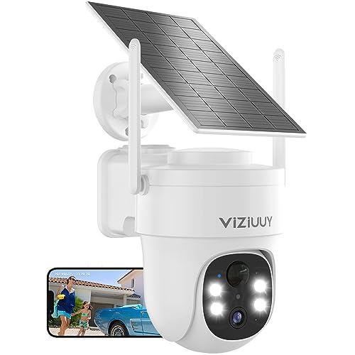 VIZIUUY Solar Powered Security Camera