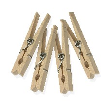 40 Wooden Clothes Pegs washing line  wood peg gardens airer-dry natural colour 