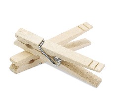 Maple Clothespins - Assembled & Waxed