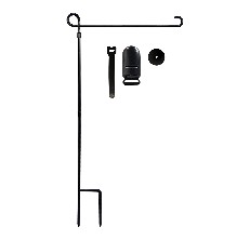 NEWTGAN Garden Flag Pole Holder Premium Garden Flag Stand with one Tiger Clip and Two Spring Stoppers 