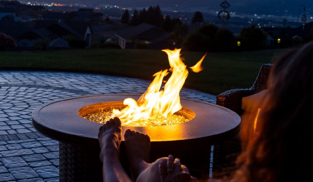 Setting up the Patio Heater