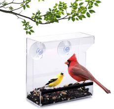 wild birds window bird feeder