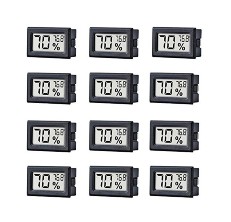 Binfrog 12-Pack Mini Hygrometer