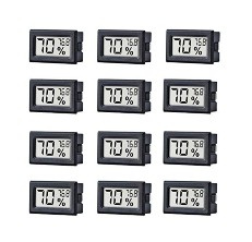 Binfrog 12-Pack Mini Hygrometer