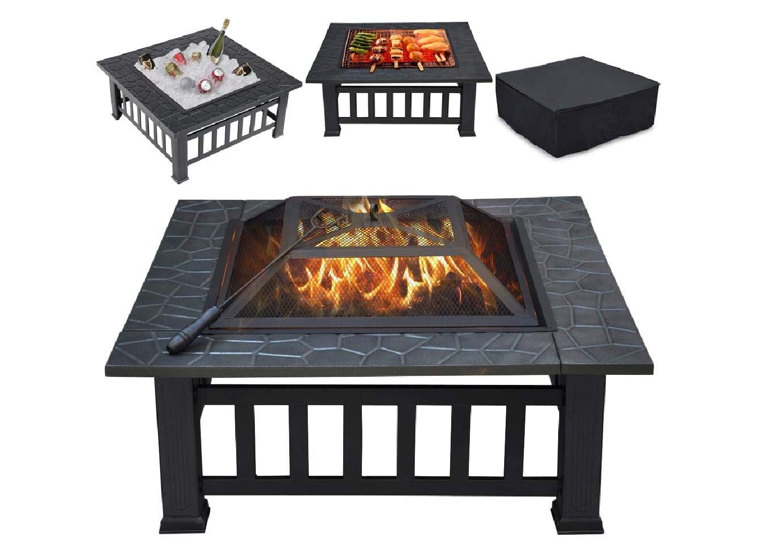 Yaheetech Outdoor Fire Pit