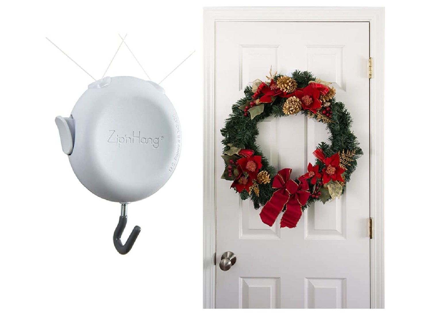 zip 'n hang wreath hanger