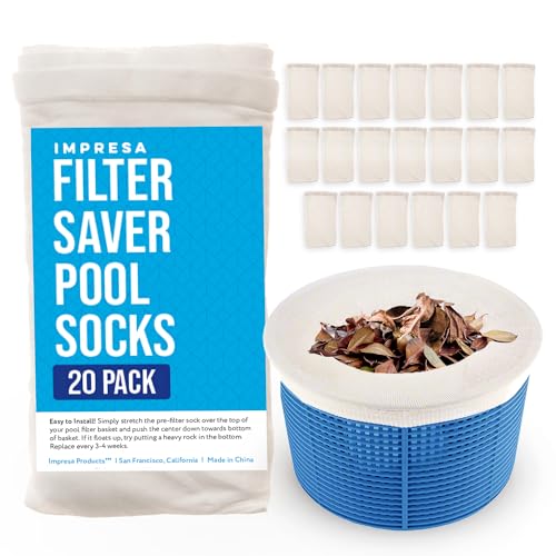 IMPRESA 20-Pack Pool Skimmer Socks