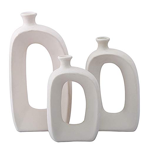 Anding White Ceramic Vases